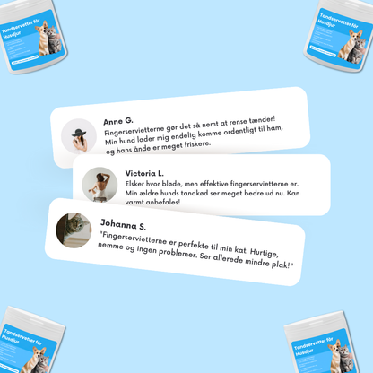 Finger Wipes til Kæledyr